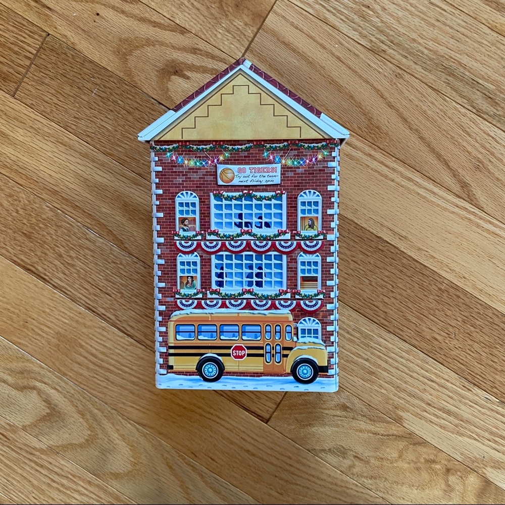 Harry’s of London collectible schoolhouse tin